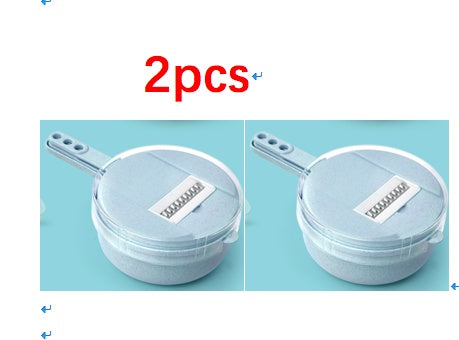 "SmartSlice™ 8-in-1 Vegetable Cutter & Grater with Built-In Storage Bowl"