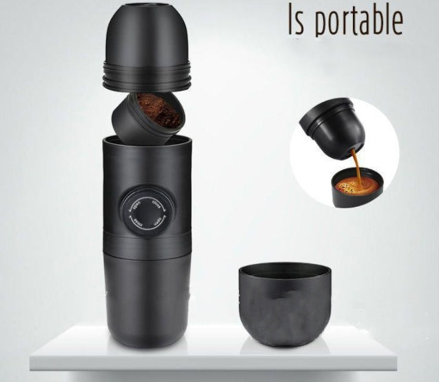 Portable Espresso Elegance™ – On-the-Go Coffee Maker for the Refined Explorer