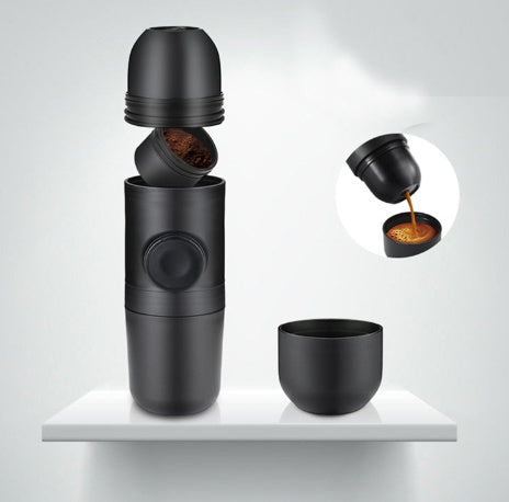 Portable Espresso Elegance™ – On-the-Go Coffee Maker for the Refined Explorer